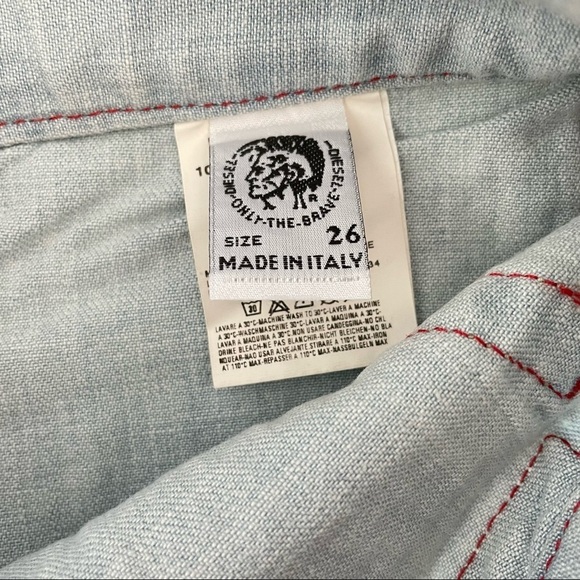 NWT Diesel Industry Hush DS Light Wash Bootcut Jeans - Picture 7 of 8